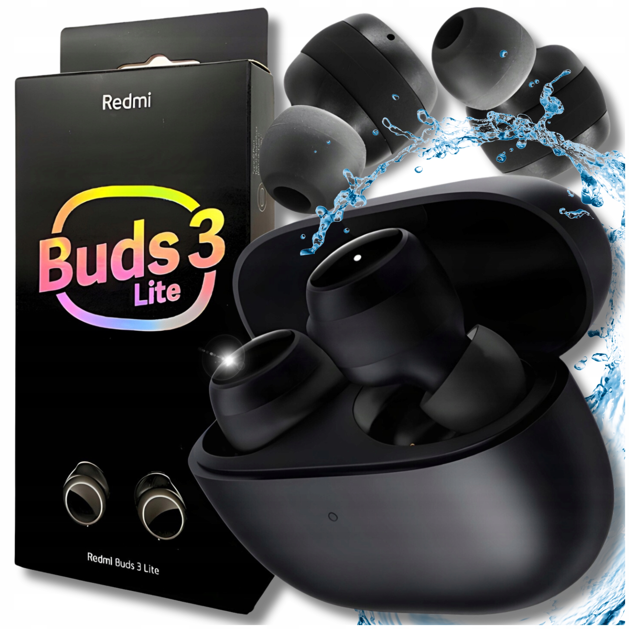 Bezdrôtové slúchadlá do uší Xiaomi REDMI Buds Lite ver.3 + puzdro na powerbanku